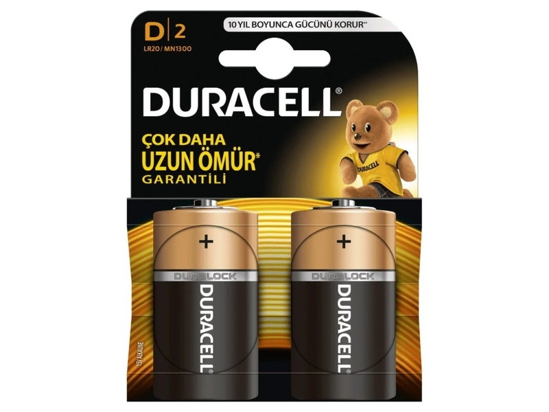Duracell D Boy Kalın Pil - 2'li Paket