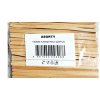 Asorty 2036 Ahşap Karıştırıcı 18cm 500lü Poşet
