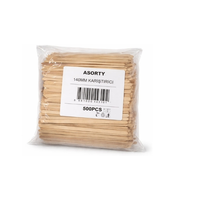 Asorty 2034 Ahşap Karıştırıcı 14cm 500lü Poşet