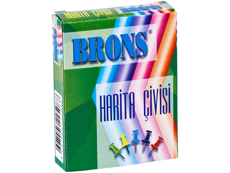 BRONS HARİTA ÇİVİSİ RENKLİ