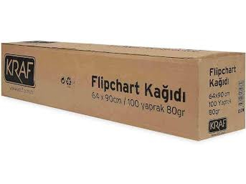 Kraf 702G Rulo Flipchart Kağıdı 100Yp