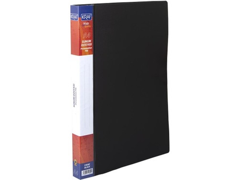 Kraf F60Ak Sunum Dosyası Siyah 60Lı