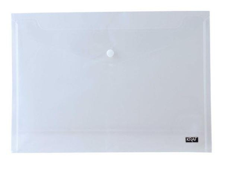 Kraf 1219 Çıtçıtlı Dosya A3 Şeffaf