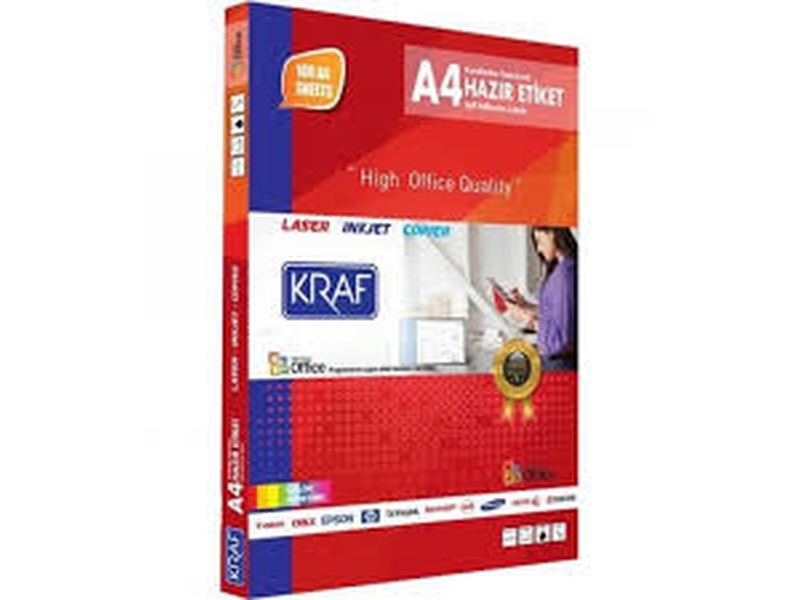 Kraf Kf-2040 Laser Etiket 52.5X29.7 100Lü