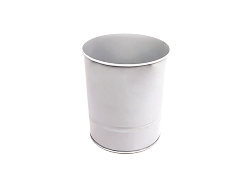 Kraf 520G Konik Metal Çöp Kovası Gri 