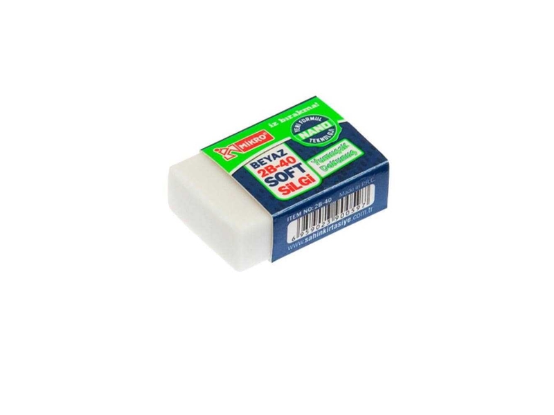 Mikro 2B-24 Soft Silgi Beyaz Y2B24