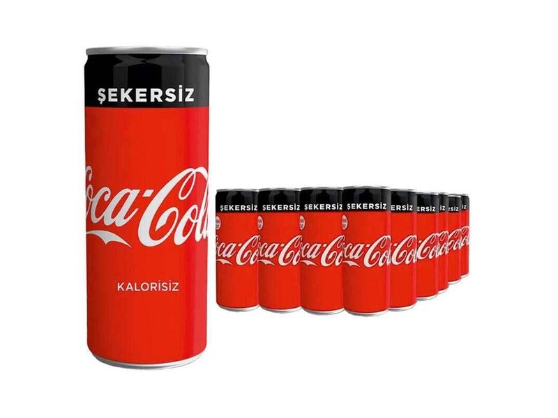 COCA COLA SLİM 330 ML KUTU ZERO 24'LÜ