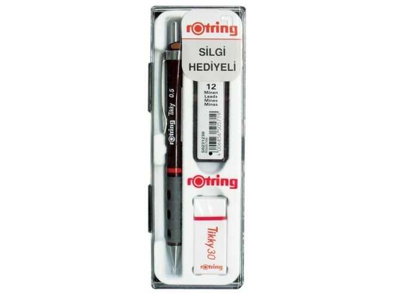Rotring Tikky Min-Silgi 3Lü Okul Seti 0.5 Bordo