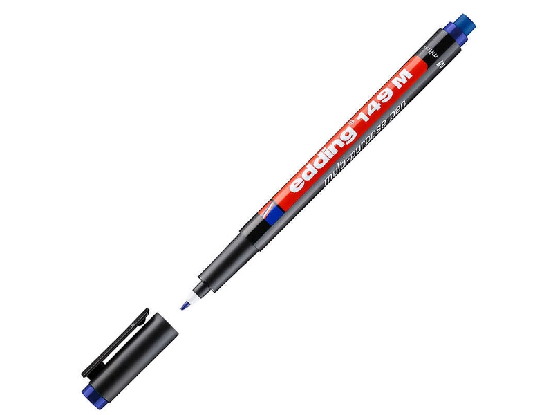 Edding 149M Silgili Asetat Kalemi 1.0Mm Mavi