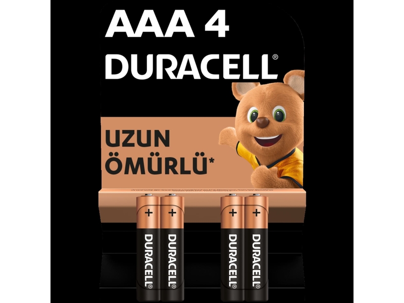 Duracell Alkalin Aaa İnce Kalem Pil 4Lü