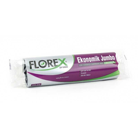 Florex  513 Ekonomik Çöp Poşeti Jumbo Boy 80  x  110 cm 10 Adet  x  20 Rulo - Renkli