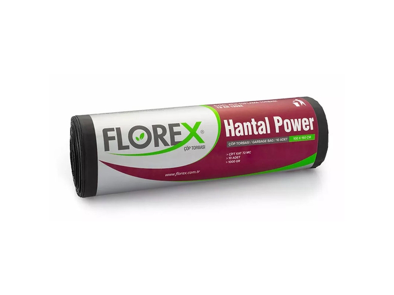 Florex  548 Power Çöp Poşeti 100  x  150 Cm 10 Adet  x  10 Rulo