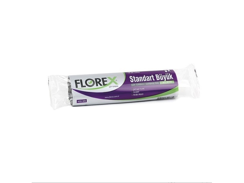 Florex  526 Standart Çöp Poşeti Büyük Boy 65 x 80 cm Renkli 10 Adet  x  50 Rulo