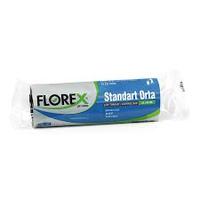 Florex  525 Standart Çöp Poşeti Orta Boy 55 x 60 Renkli 20 Adet  x  50 Rulo
