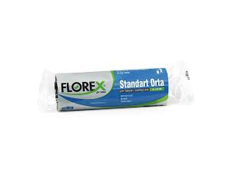 Florex  525 Standart Çöp Poşeti Orta Boy 55 x 60 Renkli 20 Adet  x  50 Rulo