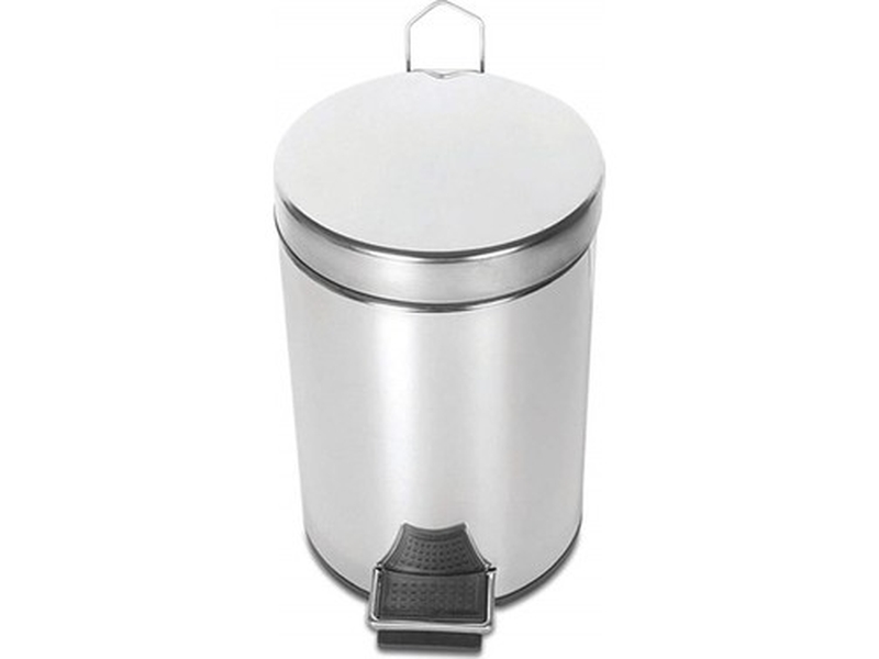 ARI METAL Krom Pedallı Çöp Kovasi 5Lt
