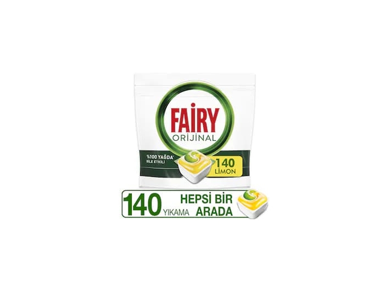 Fairy Hepsi Bir Arada Bul. Mak. Deterjanı 140 Tab