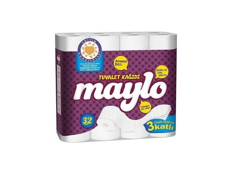 Maylo 3 Katlı Tuvalet Kağıdı 32Li