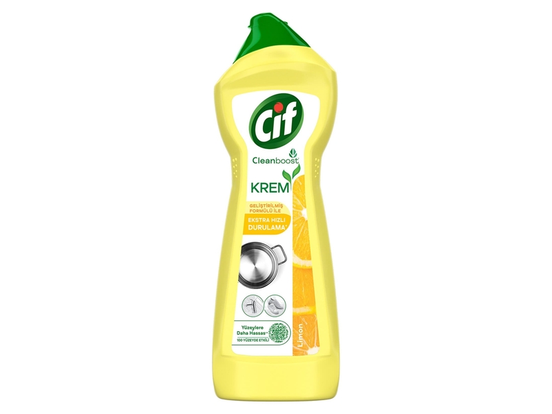 Cif Krem Yüzey Temizleyici Limon 750Ml
