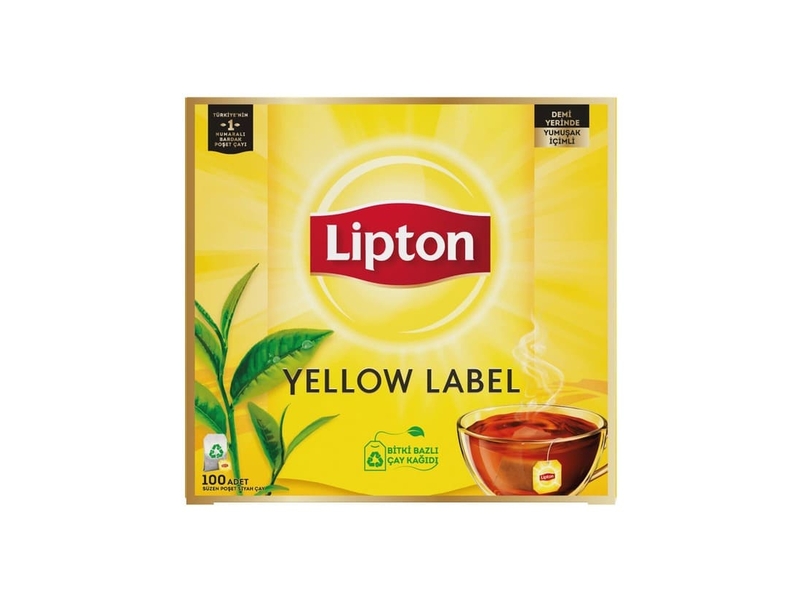 Lipton Yellow Label Bardak Poşet Çay 100'Lü