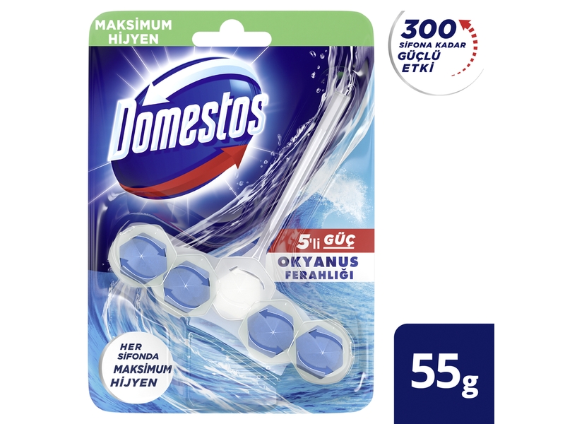 Domestos Tuvalet Blok 5Li Güç Okyanus Ferahlığı