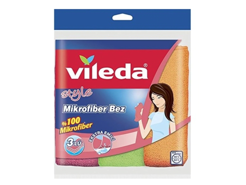 Vileda Mikrofiber Temizlik Bezi 3Lü