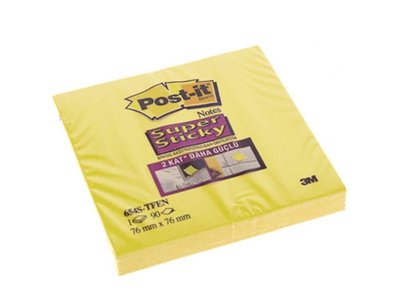 3M Post-İt 654 S-Tfen Not 76X76Mm 90 Sayfa