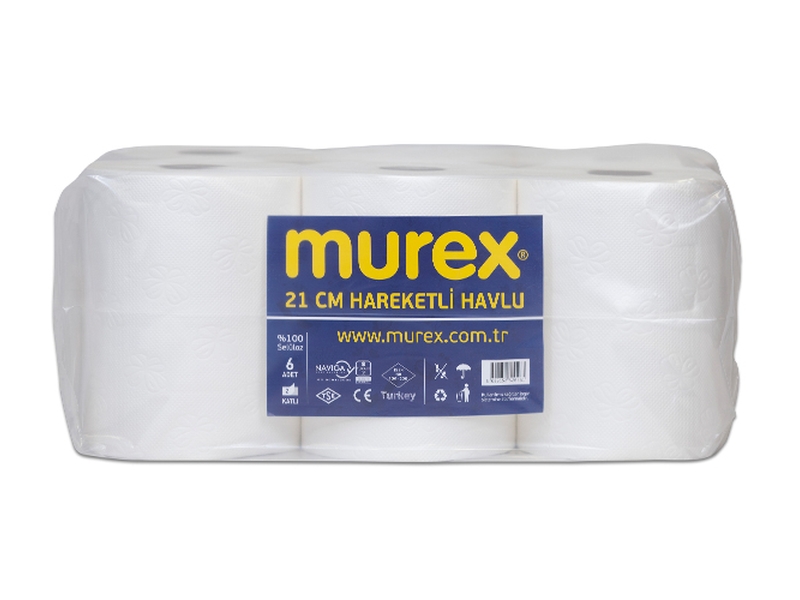 Murex Hareketli Havlu 21 cm 6lı