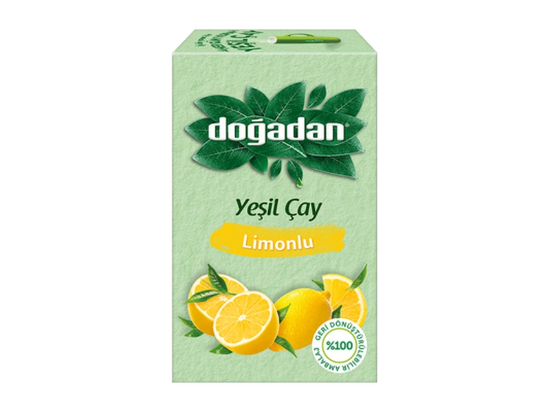 Doğadan Yeşil Çay Limonlu 18′li
