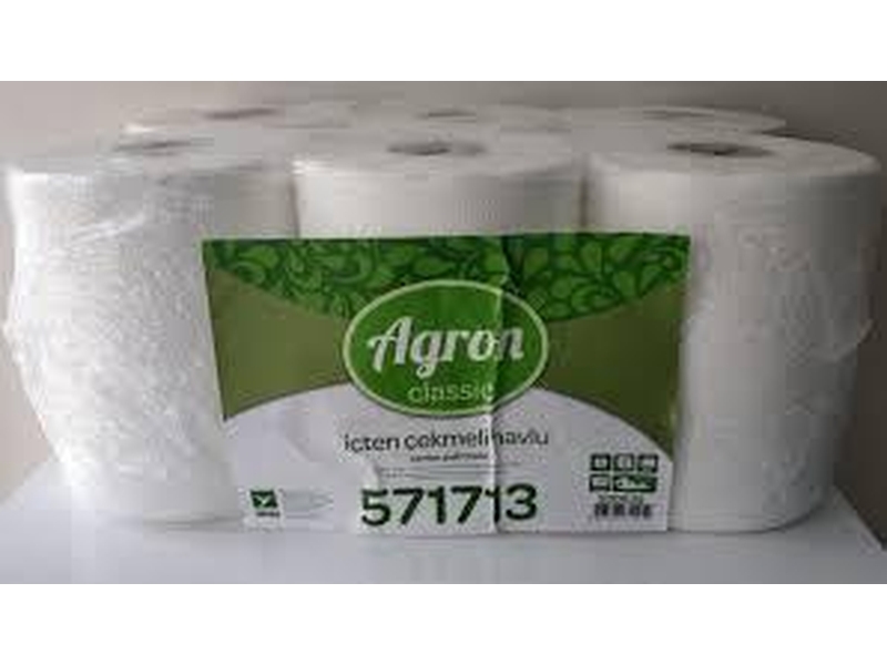 Agron Classic Içten Çekmeli Havlu - 6 Rulo -571713