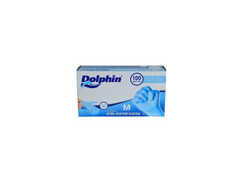 DOLPHİN Pudrasız Mavi Nitril  M Beden