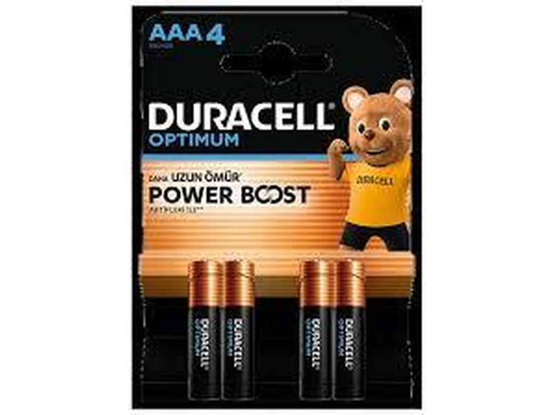 Duracell Alkalin Aaa İnce Kalem Pil 4Lü