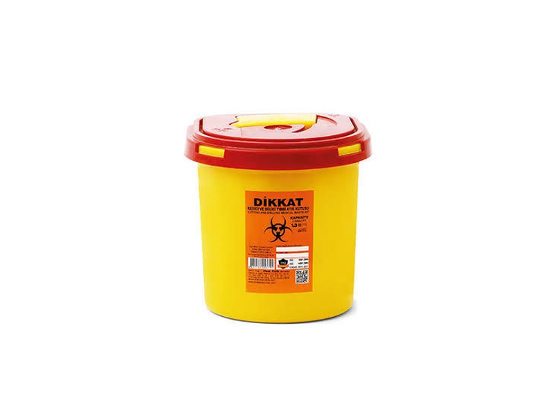 TIBBİ ATIK KOVASI 1,3 LT