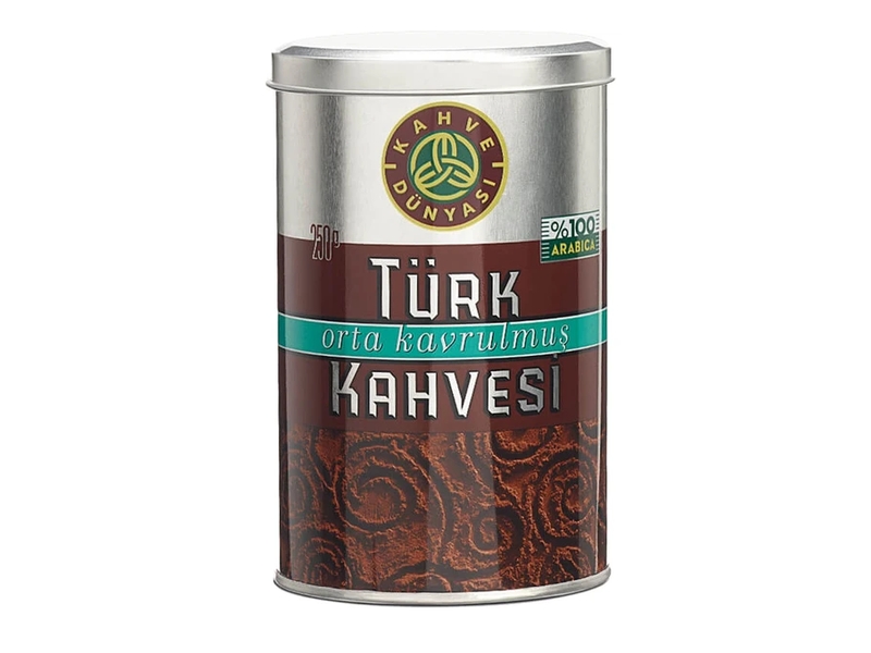 Kahve Dünyası Türk Kahvesi Orta Kavrulmuş Teneke 250gr